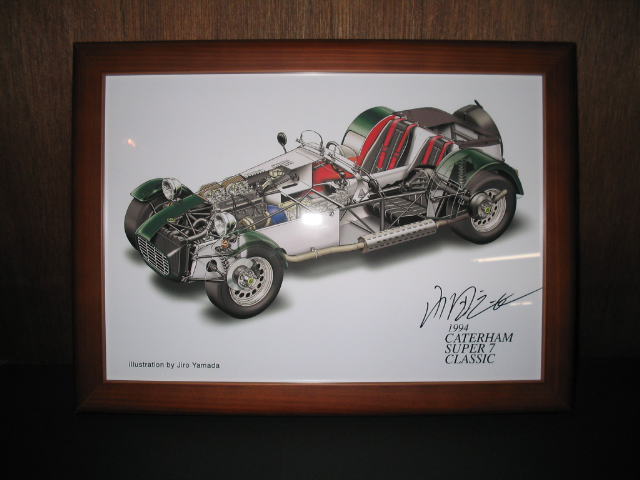 ケーターハム スーパー7 フレーム付ポスター Caterham Super7