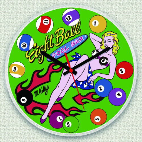 壁時計 8ボール Clock Good Lockin