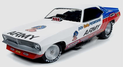 プリマス クーダ ファニーカー ARMY 1/18 Funny Car Plymouth Cuda