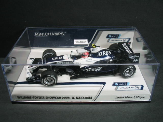 ウィリアムズ トヨタ ショーカー 1/43 Williams Toyota 2008 Nakajima