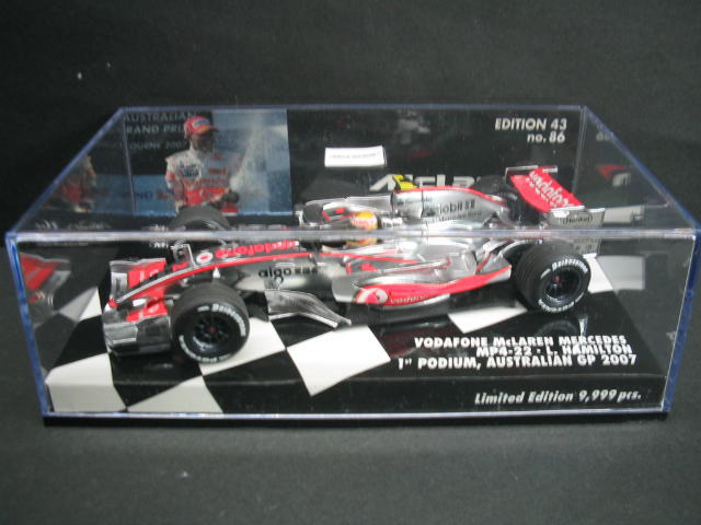 ボーダフォン マクラーレン メルセデス MP4-22 1/43 Vosafone McLAren Mercedes 2007 Hamilton