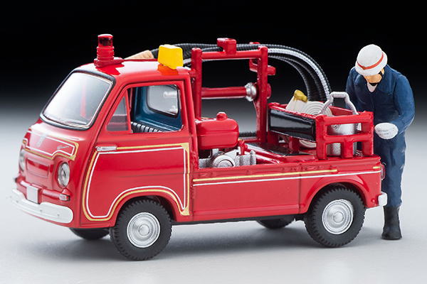 スバル サンバー ポンプ消防車 1/64 Subaru Sanber